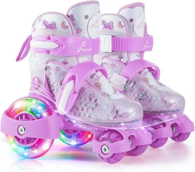 Productafbeelding van Famanu rolschaatsen voor kinderen - verstelbaar in de maten 30-33, ideaal voor zowel binnen- als buitengebruik
