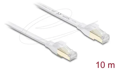 Produktbild von DELOCK RJ45 Flachband Patchkabel Cat.8.1 U/FTP 40Gbps, 10m