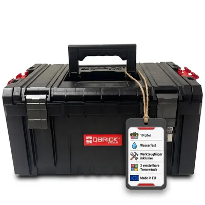 Produktbild von Bigdean Qbrick Toolbox 2.0 450 x 335 x 240 mm | Modulares System sehr hochwertig