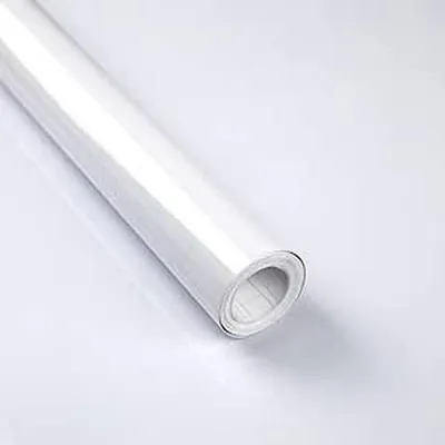Produktbild von Dekorative Folie - Selbstklebende weiße PVC-Folie 90 x 600 cm - Wasserdichte Vinylfolie - Hochwertige Küchen-/Möbelfolie - Einfach anzubringen - Leicht zu reinigen - Vinylfolie