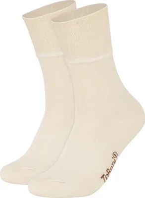 Produktbild von Tobeni 8 Paar Damen Herren Baumwollsocken Komfortbund ohne Gummi Businesssocken Atmungsaktiv Uni, Farbe:Beige, Grösse:35-38