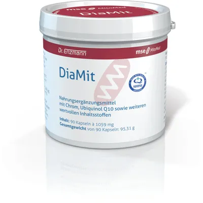 Produktbild von Dr. Enzmann DiaMit® Chrom Ubiquinol Q10 - MSE - Chrom Stoffwechsel Energie