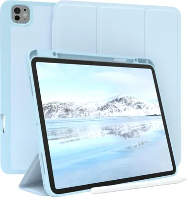 Produktbild von EAZY CASE Smartcase mit Stifthalter für Apple iPad Pro 13 (2025) Hülle mit Stifthalterung, Tablet Cover aufstellbar  13 Zoll in Blau