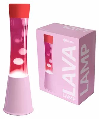 Produktbild von FISURA - Lavalampe pink Rosa Basis, rosa Flüssigkeit, transparent lava und roter
