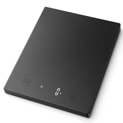 Digitale Küchenwaage 10 kg, 1 g genau, LED, schwarz