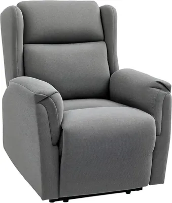 Image de Fauteuil - Fauteuil TV - Chaise longue - Gris foncé - Dossier réglable jusqu'à 160°