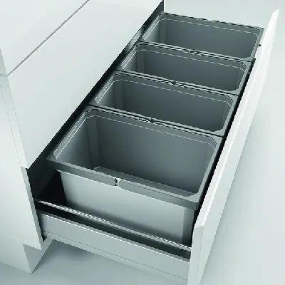 Produktbild von Naber Cox® Box 1T 1000-4. Abfallsammler, hellgrau.  - Mülleimer