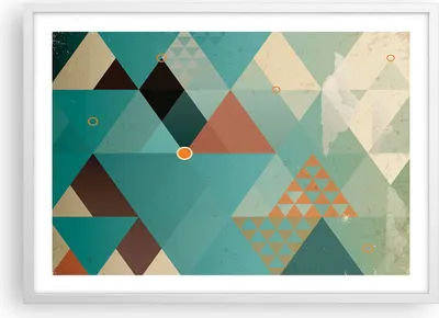 Produktbild von Gerahmtes Poster - Weißer Rahmen - Abstraktion modern - 70x50 cm - Wand Bild - Wanddeko - Wandbilder - Kunstposter - Wandposter - Bilderrahmen - Bilder - Kunstdruck - Wandbild - P2WAA70x50-3571
