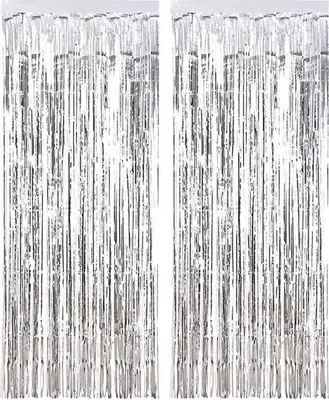 Productafbeelding van Famanu decoratieve franjes, metallic - zilver