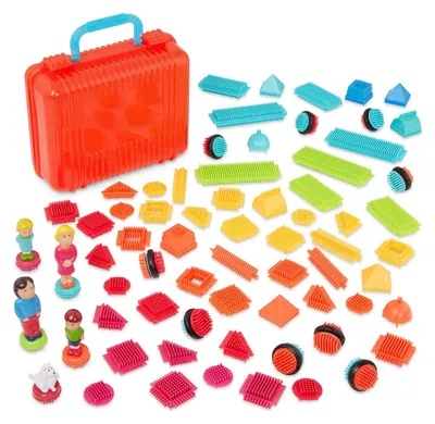 Produktbild von Bristle Blocks Bauklötze ineinandergreifendes Spielset Bauspielzeug Set 85 Teile