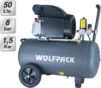 Obrázek produktu pro Vzduchový kompresor Wolfpack 50 litrů / 8 barů / 1,5 kW - 2,0 hp
