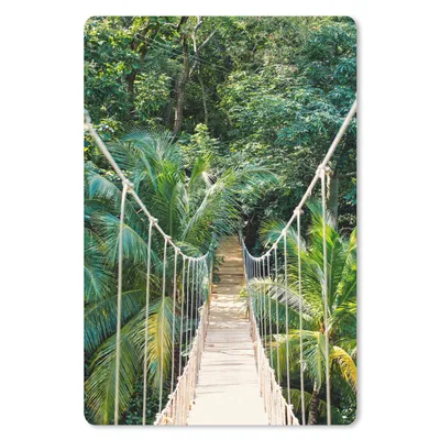 Produktbild von MuchoWow® Mauspad Mousepad Dschungel - Palme - Brücke - Natur - Pflanzen 18x27 cm - Mousepads - Maus Mat - Pad - Mausunterlage