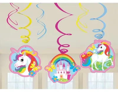 Immagine prodotto di Festa Unicorno 6 ghirlande di vortici