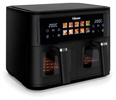 Produktbild von Tristar FR-9075, Heißluftfritteuse, 9 l, 60 °C, 200 °C, 60 min, Doppel