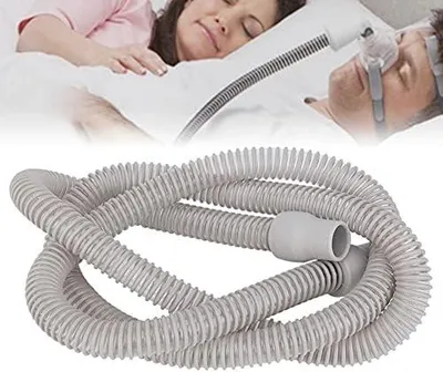 Produktbild von CPAP Schläuche, 1.8m Universal Kunststoff CPAP Schlauchabdeckung Beatmungsgerät Beatmungsgerät Schlauch für Beatmungsmaschine Zubehör