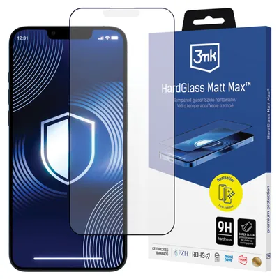 Productafbeelding van 3mk Displaybeschermfolie HardGlass Matt Max voor Apple iPhone 13/13 Pro/14, 0,3 mm, 9H