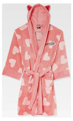 Produktbild von Harley Quinn DC Comics Cosy Hearts Pink Bathrobe with Ears!