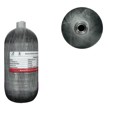 Immagine prodotto di Bombola subacquea in fibra di carbonio, capacità 2,5L, alta pressione 4500PSI, 25 litri