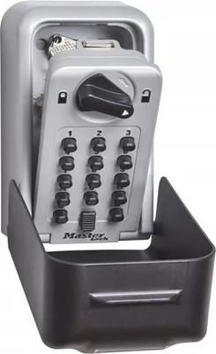 Zdjęcie produktu dla MASTER LOCK 5426EURD, Sejf ścienny, Szary, Kod, Ściana, Klucz, 103 mm