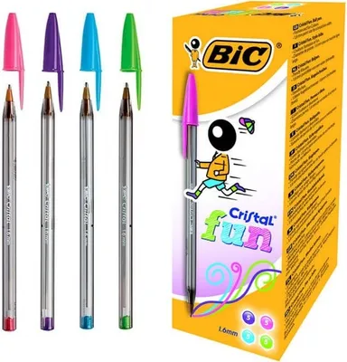 Immagine prodotto di BIC Cristal large Blu, Verde, Rosa, Viola Penna a sfera 20 pz