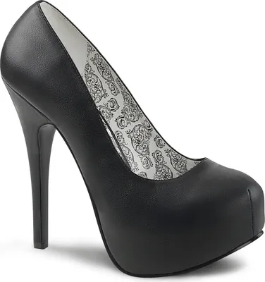 Produktbild von TEEZE-06W Damen Pumps von Pleaser Pink Label, Schwarz , EU 48, US 16