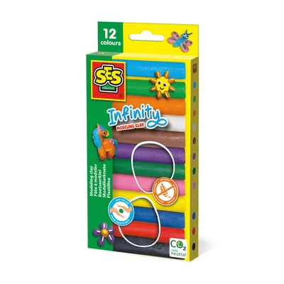 Obrázek produktu pro SES Creative Infinity modelna - 12 balen (180gr) - nevysych, vk 3+