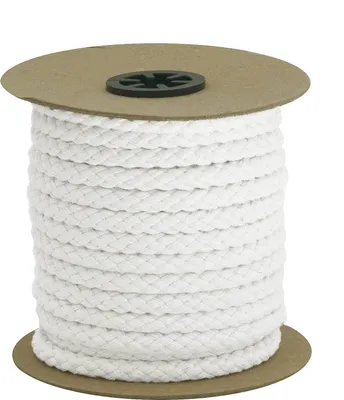 10m Kordel 7-9 mm geflochten Schnur Seil, weiß