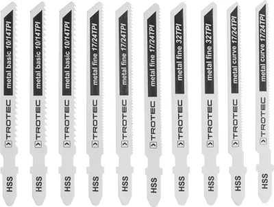 Produktbild von TROTEC Stichsägeblätter-Set Metall, 10-teilig