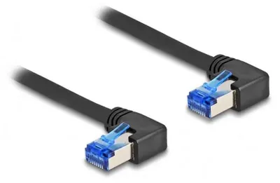 Immagine prodotto di Delock 80214 DELOCK RJ45 NWK Cat.6A S/FTP rechts gewinkelt 1 m schwarz