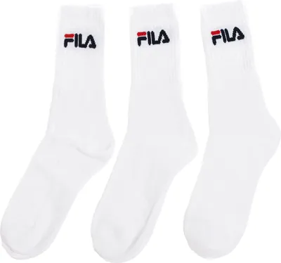 Produktbild von FILA 9 Paar Socken, Frottee Tennissocken mit Logobund, Uni (1x 3er Pack) / Farbe: Weiß | Größe: 35-38 (3-5 UK)