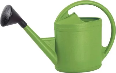 Zdjęcie produktu dla Owalna konewka 3 l, zielono-czarna, ogrodowa