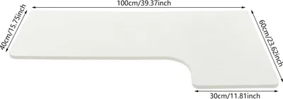Zdjęcie produktu dla Składany stół ścienny – stół jadalny 100 x 60 cm – składany – zajmujący mało miejsca – prostokątny – łatwy montaż – biały