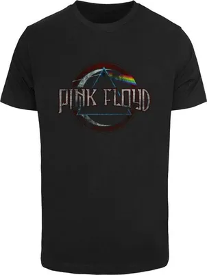 Obrázek produktu pro Pánské tričko Mr. Tee Pink Floyd Dark Side of the Moon Circular Logo Tee black - 3XL