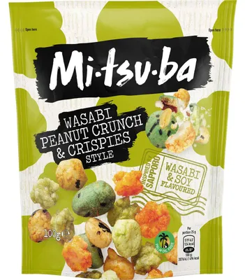 Immagine prodotto di Mitsuba Wasabi con arachidi croccanti e croccantini, 100 g