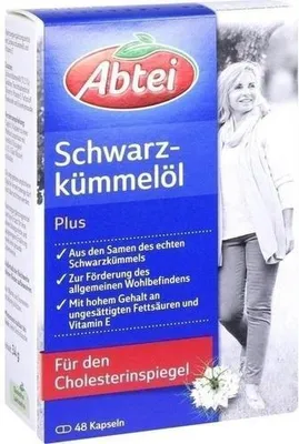 Produktbild von Abbey Black Cumin Oil Plus Kapsule 48 kapsúl