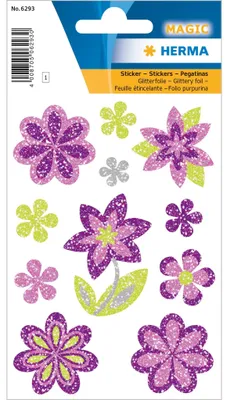 Immagine prodotto di HERMA Sticker Fiori Diamante scintillante autoadesivo 9x16 cm 1 foglio