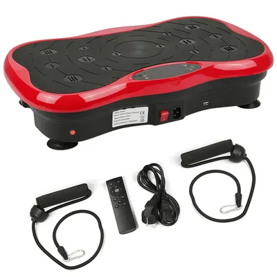 Produktbild von AjieQaQ Vibrationsplatte , BIS 180KG, 5 Programmen, 120 Stufen - 2 Widerstandsbänder - Bluetooth, Fernbedienung, LCD, Lautsprecher