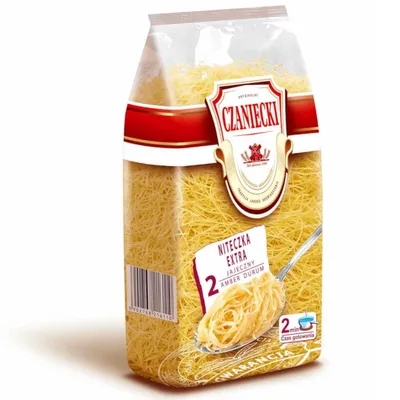 Obrázok produktu pre Czaniecki Amber Durum Nandeczki vaječné cestoviny Extra 250 G