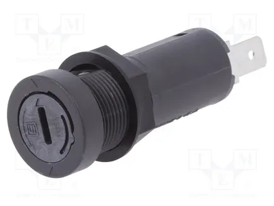 Immagine prodotto di 1 presa da 10A con fusibili cilindrici 5x20 mm, per montaggio su pannello 0031.3903, contenitore per fusibili