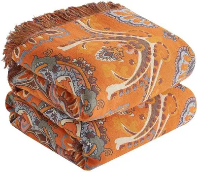 Immagine prodotto di Uniqoos® Coperta in cotone 150 x 200 cm – 100% cotone – design bohémien, traspirante e morbida, lavabile fino a 36 °C – Beige, ideale per divani, letti e picnic