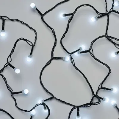 Obrázek produktu pro EMOS LED vánoční cherry řetěz – kuličky, 8 m, venkovní i vnitřní, studená bílá, časovač, D5AC02