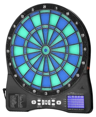 Produktbild von Elektronische Dartscheibe, 48 Spielmodi, LED-Punktesystem, 13,5 Zoll