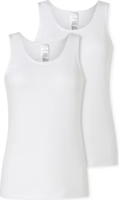 Produktbild von Schiesser Damen 2 er Pack Trägertop Gr. 36 weiss