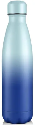Immagine prodotto di Borraccia in acciaio inossidabile, 750 ml, verde e blu, a doppia parete, isolata sottovuoto, a prova di perdite, senza BPA