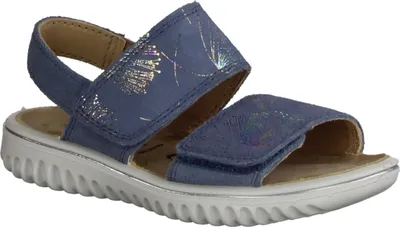 Produktbild von Superfit Sparkle 0090068000 Mädchensandale, Leder, Blau, Kindersandalen - Kinderschuhe Teens Mädchen Gr. 25 - 42, Blau, leder (effektleder/velour)