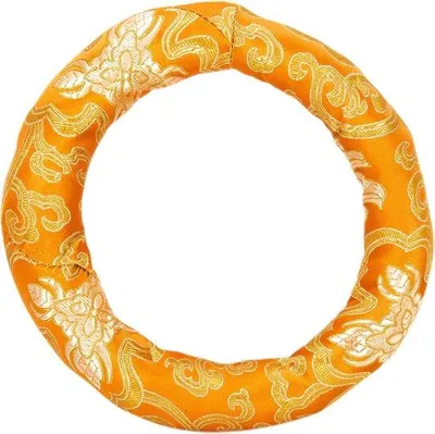 Produktbild von Famanu Rundes Kissen für Tibetische Klangschalen - Orange
