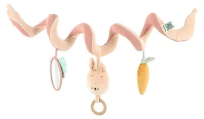 Productafbeelding van Trixie Activiteitenspiraal voor baby's, speeltje, "Mrs. Rabbit", meerkleurig