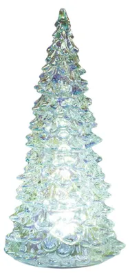 Produktbild von LED Dekoobjekt Baum Transparent H. 22cm aus Glas mit Timer Formano