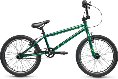 Produktbild von 20 Zoll BMX-Kinderfahrrad S'COOL XtriX, 1 Gang, V-Brake, BMX-Rahmen, Dark Green/Neon Green, 115–130 cm ab 6 J.