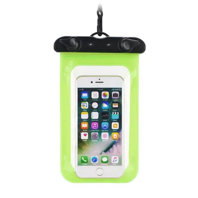 Produktbild von Wasserdichte Tasche passend für Mobiltelefon mit Kunststoffverschluss grün
